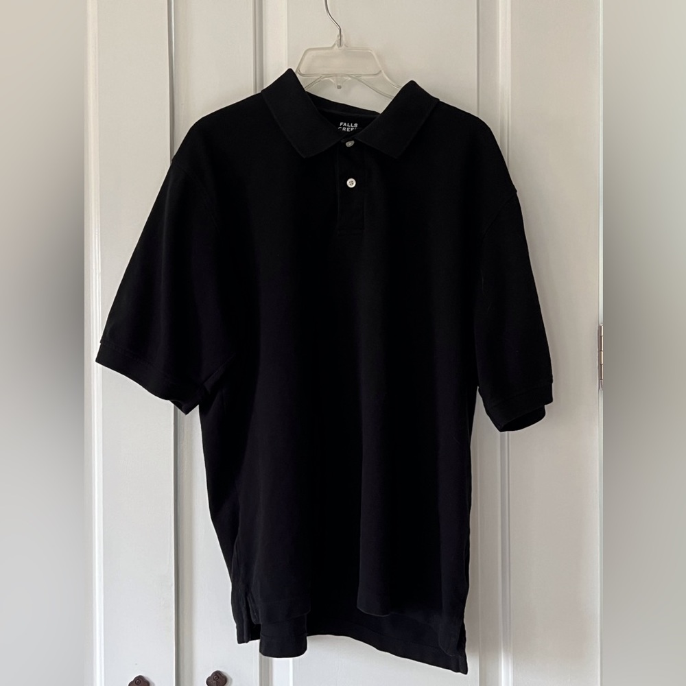 Men’s Falls creek black polo